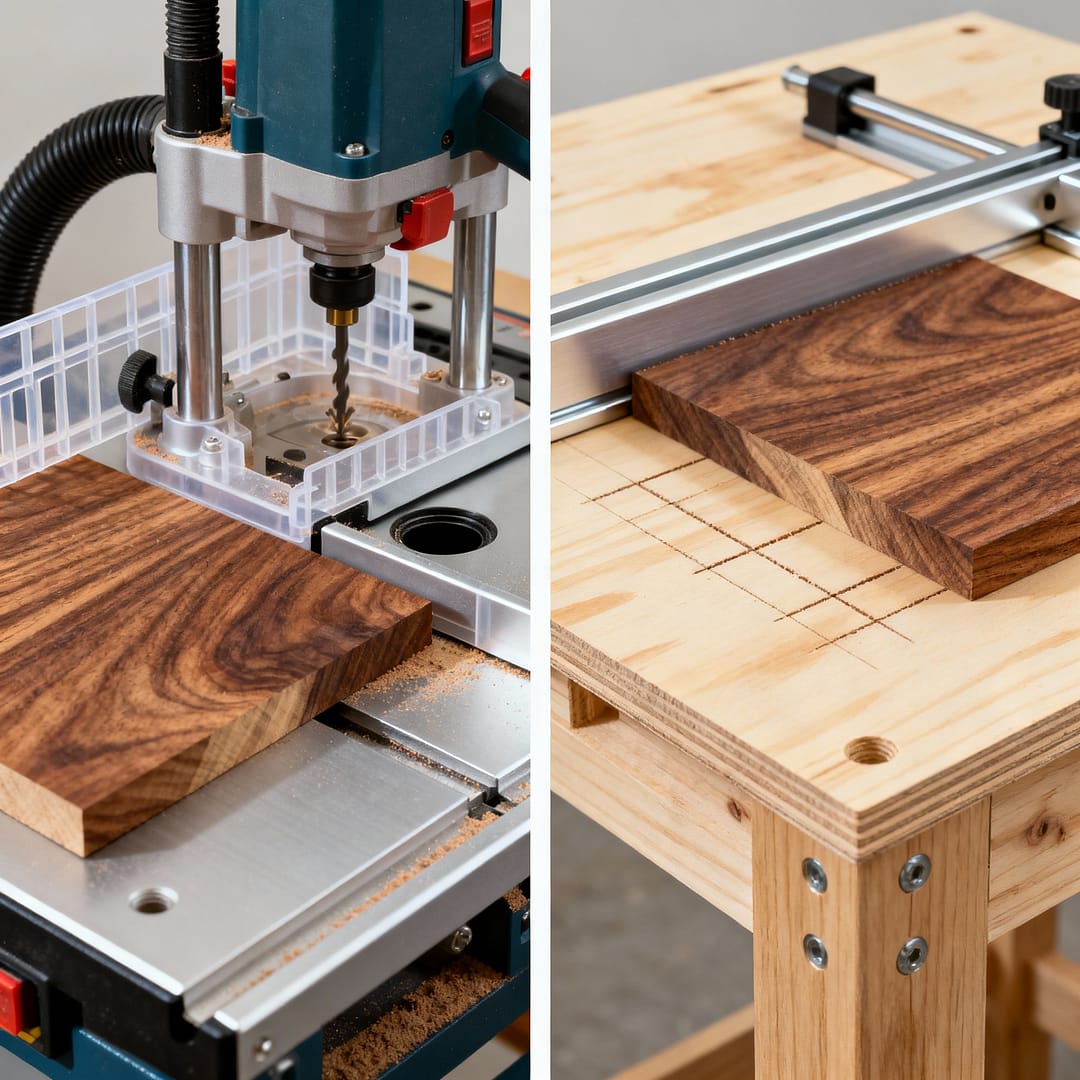 DIY router table plans — $25 homemade build outperforms $300 store-bought model in precision, stability, and dust collection.