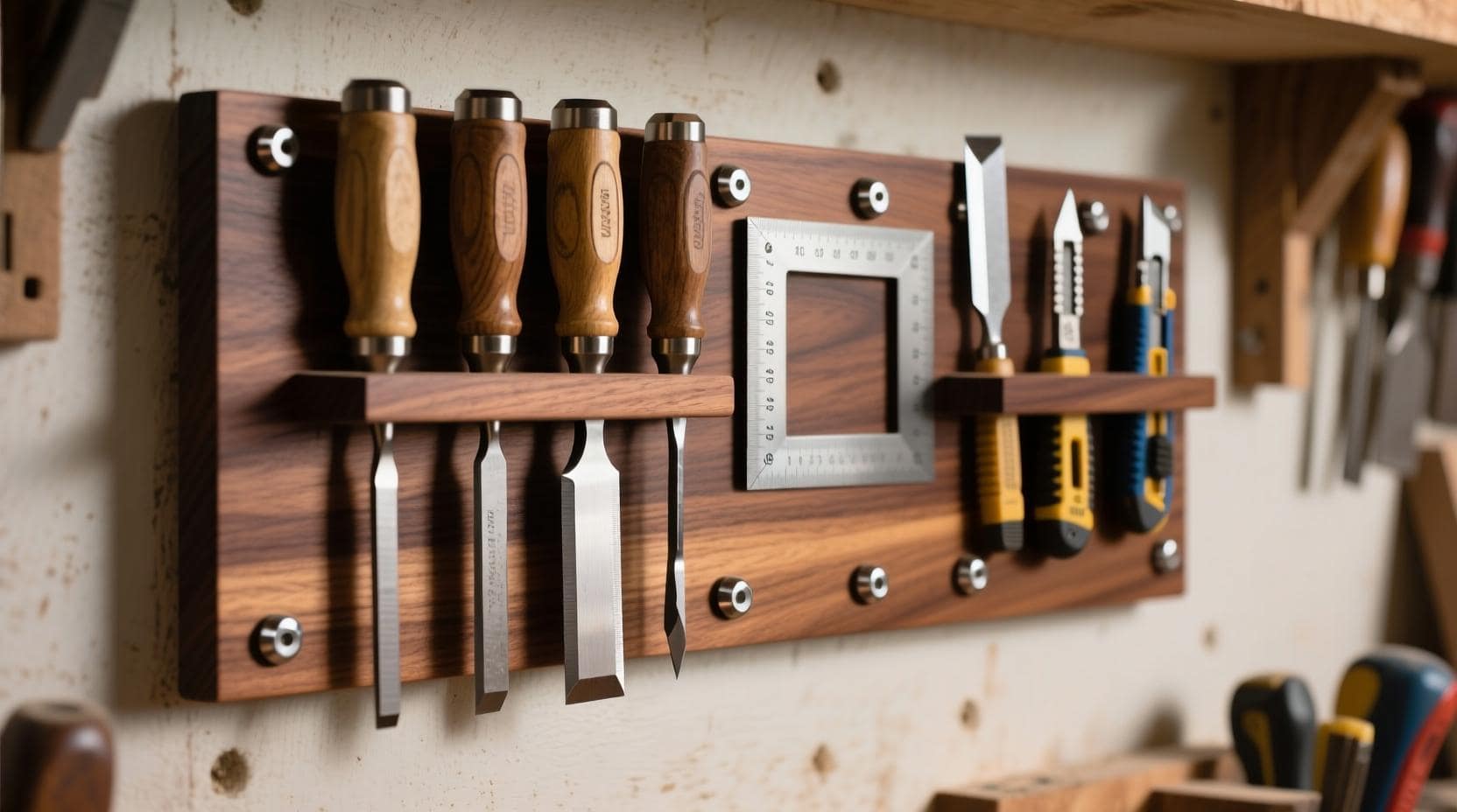 French cleat accessories for DIY tool storage — customizable, modular workshop organization ideas.