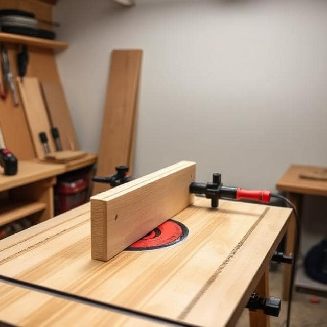 Router table setup for beginners showing proper fence alignment and height adjustment tools